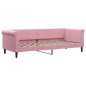 vidaXL Sofá cama con colchón terciopelo rosa 80x200 cm vidaXL Sofá cama con colchón terciopelo rosa 80x200 cm