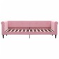 vidaXL Sofá cama con colchón terciopelo rosa 80x200 cm vidaXL Sofá cama con colchón terciopelo rosa 80x200 cm