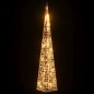 vidaXL Cono de luz navideño 30 LED blanco cálido 60 cm acrílico vidaXL Cono de luz navideño 30 LED blanco cálido 60 cm acrílico