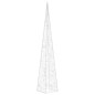 vidaXL Cono de luz navideño 30 LED blanco cálido 60 cm acrílico vidaXL Cono de luz navideño 30 LED blanco cálido 60 cm acrílico