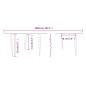 vidaXL Luces carámbano Navidad 200 LED blanco frío acrílico PVC 20 m vidaXL Luces carámbano Navidad 200 LED blanco frío acrílico PVC 20 m