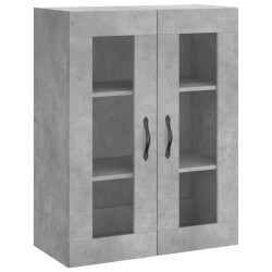 vidaXL Armario de pared madera ingeniería gris hormigón 69,5x34x90 cm