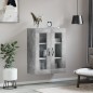 vidaXL Armario de pared madera ingeniería gris hormigón 69,5x34x90 cm vidaXL Armario de pared madera ingeniería gris hormigón 69,5x34x90 cm