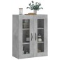vidaXL Armario de pared madera ingeniería gris hormigón 69,5x34x90 cm vidaXL Armario de pared madera ingeniería gris hormigón 69,5x34x90 cm