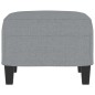 vidaXL Reposapiés de tela gris claro 60x50x41 cm vidaXL Reposapiés de tela gris claro 60x50x41 cm