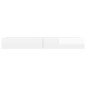 vidaXL Mueble para TV con luces LED blanco brillante 120x35x15,5 cm
