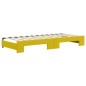 vidaXL Sofá cama nido con cajones terciopelo amarillo 80x200 cm vidaXL Sofá cama nido con cajones terciopelo amarillo 80x200 cm