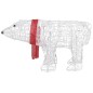 vidaXL Oso decorativo de Navidad con 45 LEDs acrílico 71x20x38 cm vidaXL Oso decorativo de Navidad con 45 LEDs acrílico 71x20x38 cm