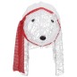 vidaXL Oso decorativo de Navidad con 45 LEDs acrílico 71x20x38 cm vidaXL Oso decorativo de Navidad con 45 LEDs acrílico 71x20x38 cm