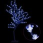 vidaXL Árbol de Navidad 128 LEDs luz azul fría flores de cerezo 120 cm vidaXL Árbol de Navidad 128 LEDs luz azul fría flores de cerezo 120 cm