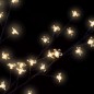 vidaXL Árbol de Navidad 220 LEDs luz blanca cálida flores de cerezo 220 cm vidaXL Árbol de Navidad 220 LEDs luz blanca cálida flores de cerezo 220 cm