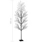 vidaXL Árbol de Navidad 1200 LEDs blanco frío flores de cerezo 400 cm vidaXL Árbol de Navidad 1200 LEDs blanco frío flores de cerezo 400 cm