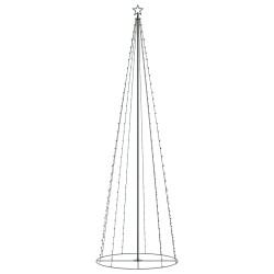 vidaXL Árbol de Navidad forma de cono 330 LEDs de colores 100x300 cm