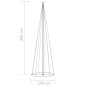 vidaXL Árbol de Navidad forma de cono 330 LEDs de colores 100x300 cm vidaXL Árbol de Navidad forma de cono 330 LEDs de colores 100x300 cm