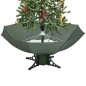 vidaXL Árbol de Navidad con nieve con base en paraguas verde 170 cm vidaXL Árbol de Navidad con nieve con base en paraguas verde 170 cm