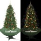 vidaXL Árbol de Navidad con nieve con base en paraguas verde 190 cm vidaXL Árbol de Navidad con nieve con base en paraguas verde 190 cm
