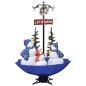 vidaXL Árbol de Navidad con nieve con base de paraguas PVC azul 170 cm vidaXL Árbol de Navidad con nieve con base de paraguas PVC azul 170 cm