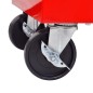vidaXL Carrito caja de herramientas 5 cajones rojo vidaXL Carrito caja de herramientas 5 cajones rojo
