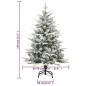 vidaXL Árbol de Navidad artificial con nieve PVC y PE verde 120 cm vidaXL Árbol de Navidad artificial con nieve PVC y PE verde 120 cm