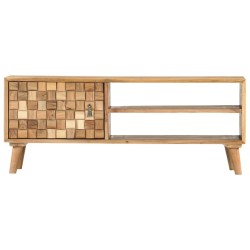 vidaXL Mueble para TV de madera maciza de acacia 100x35x40 cm 