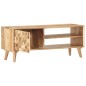 vidaXL Mueble para TV de madera maciza de acacia 100x35x40 cm 
