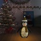 vidaXL Pingüino de Navidad decorativo con LED tela lujosa 90 cm vidaXL Pingüino de Navidad decorativo con LED tela lujosa 90 cm