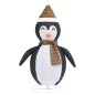 vidaXL Pingüino de Navidad decorativo con LED tela lujosa 90 cm vidaXL Pingüino de Navidad decorativo con LED tela lujosa 90 cm