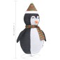 vidaXL Pingüino de Navidad decorativo con LED tela lujosa 90 cm vidaXL Pingüino de Navidad decorativo con LED tela lujosa 90 cm