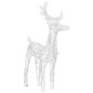 vidaXL Reno y trineo adorno navideño 160 LEDs acrílico 130 cm vidaXL Reno y trineo adorno navideño 160 LEDs acrílico 130 cm
