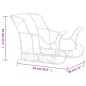 vidaXL Reno y trineo adorno navideño 160 LEDs acrílico 130 cm