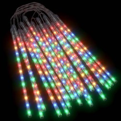 vidaXL Luces meteorito 20 uds de colores 480 LEDs interior exterior