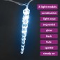 vidaXL Luces carámbanos de Navidad 40 uds acrílico blanco frío vidaXL Luces carámbanos de Navidad 40 uds acrílico blanco frío