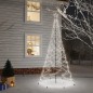 vidaXL Árbol de Navidad con poste de metal 500 LEDs blanco frío 3 m vidaXL Árbol de Navidad con poste de metal 500 LEDs blanco frío 3 m