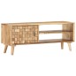 vidaXL Mueble para TV de madera maciza de acacia 100x35x40 cm 