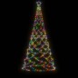 vidaXL Árbol de Navidad con poste de metal 500 LEDs de colores 3 m vidaXL Árbol de Navidad con poste de metal 500 LEDs de colores 3 m