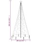 vidaXL Árbol de Navidad con poste de metal 500 LEDs de colores 3 m vidaXL Árbol de Navidad con poste de metal 500 LEDs de colores 3 m