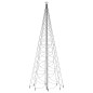 vidaXL Árbol de Navidad con poste de metal 1400 LEDs blanco cálido 5 m vidaXL Árbol de Navidad con poste de metal 1400 LEDs blanco cálido 5 m