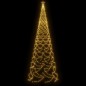 vidaXL Árbol de Navidad con poste de metal 1400 LEDs blanco cálido 5 m vidaXL Árbol de Navidad con poste de metal 1400 LEDs blanco cálido 5 m
