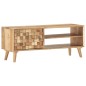 vidaXL Mueble para TV de madera maciza de acacia 100x35x40 cm 
