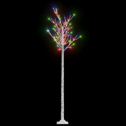 vidaXL Árbol de Navidad LED de colores sauce interior y exterior 2,2 m