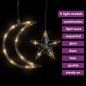vidaXL Luces estrella y luna 138 LEDs blanco cálido con control remoto vidaXL Luces estrella y luna 138 LEDs blanco cálido con control remoto