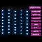 vidaXL Cortina de luces estrellas 200 LEDs azul 8 funciones vidaXL Cortina de luces estrellas 200 LEDs azul 8 funciones