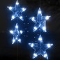 vidaXL Cortina de luces estrellas 200 LEDs azul 8 funciones vidaXL Cortina de luces estrellas 200 LEDs azul 8 funciones