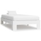 vidaXL Estructura de cama de madera maciza de pino blanco 90x200 cm