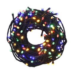 vidaXL Cadena de luces con 400 LEDs 40 m 8 efectos de luz de colores