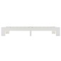 vidaXL Estructura de cama de madera maciza de pino blanco 90x200 cm