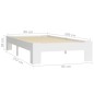 vidaXL Estructura de cama de madera maciza de pino blanco 90x200 cm