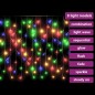 vidaXL Cortina luces carámbano 10 m 400 LEDs de colores 8 funciones vidaXL Cortina luces carámbano 10 m 400 LEDs de colores 8 funciones