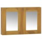 vidaXL Mueble con espejo madera maciza de teca 60x10x40 cm vidaXL Mueble con espejo madera maciza de teca 60x10x40 cm