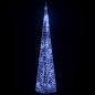 vidaXL Cono de luz LED decorativo acrílico azul 60 cm